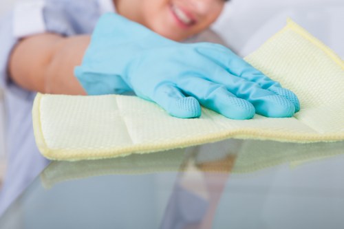 Office cleaners in Belsizepark providing hygiene-focused workplace cleaning