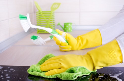 End of tenancy cleaners in Belsizepark preparing a rental home